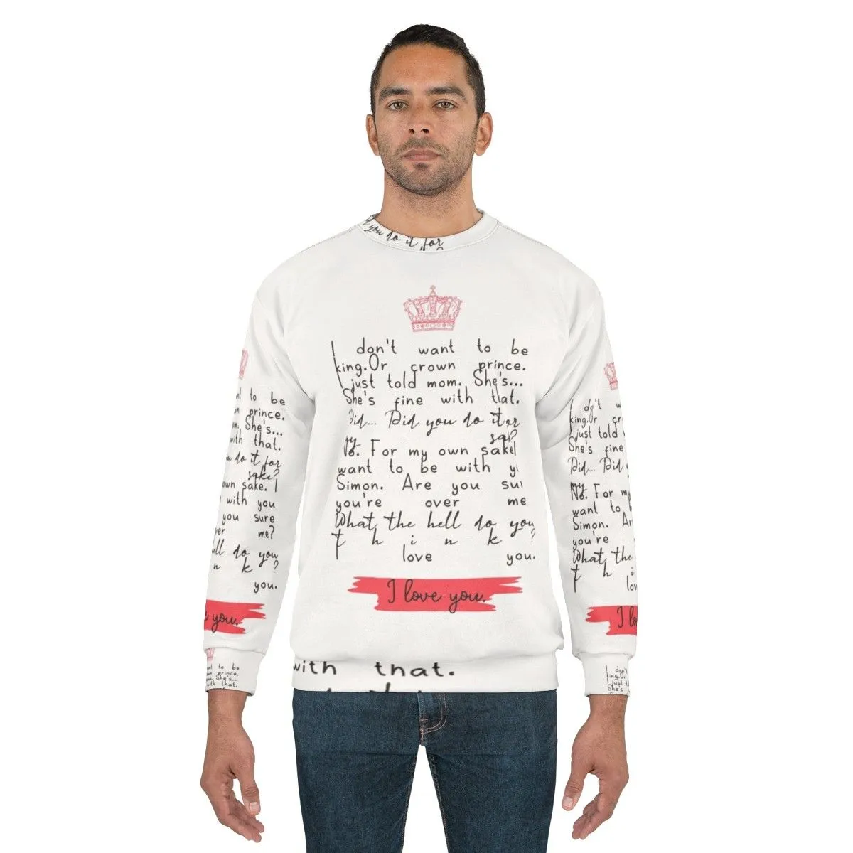 "Young Royals S3 I Love You Sweatshirt - Official Netflix Merch"