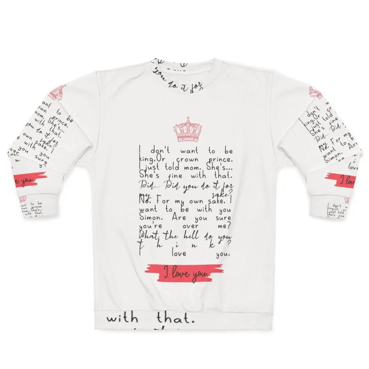 "Young Royals S3 I Love You Sweatshirt - Official Netflix Merch"