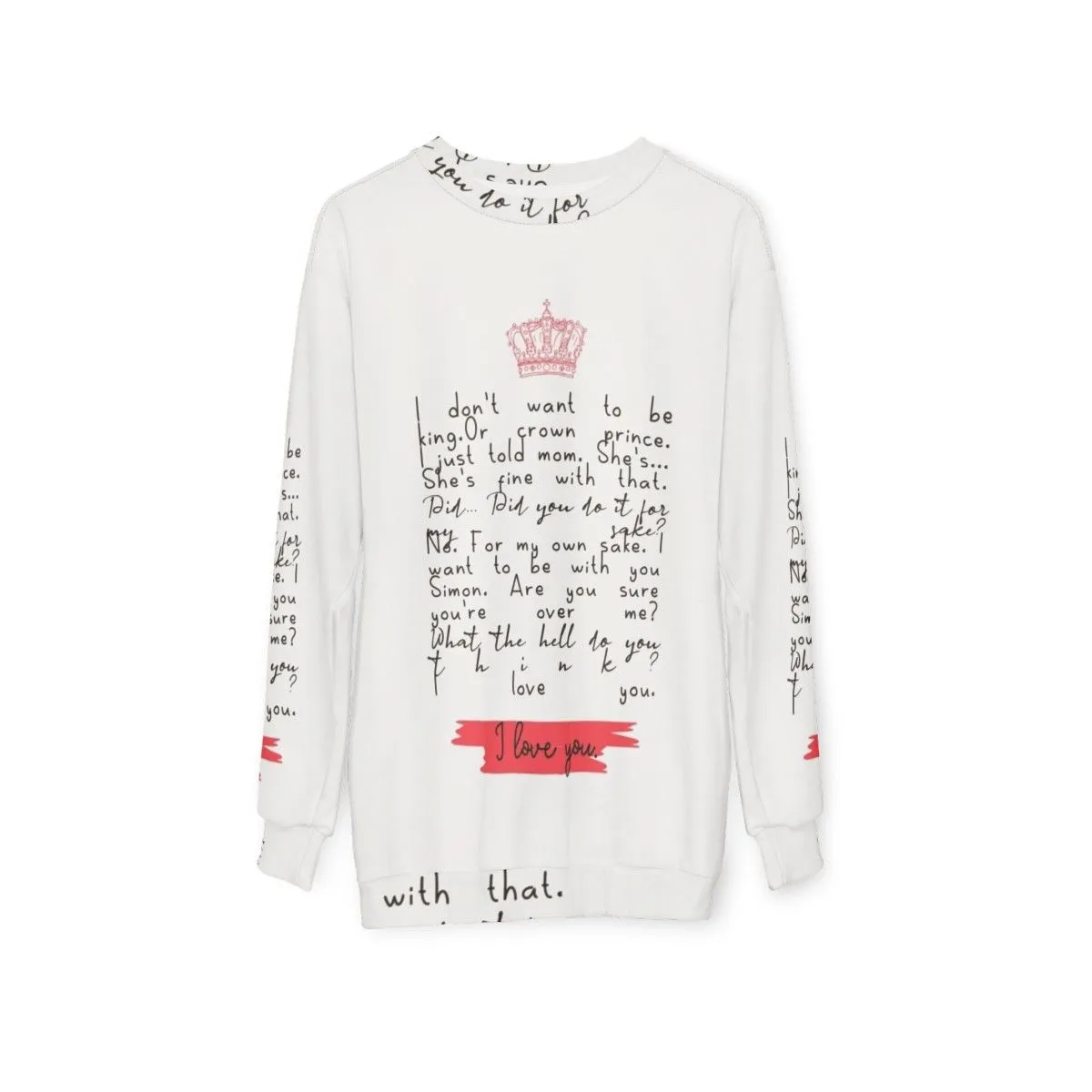 "Young Royals S3 I Love You Sweatshirt - Official Netflix Merch"