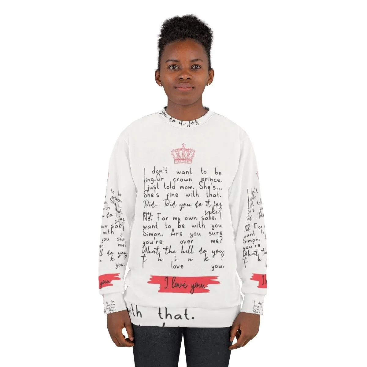 "Young Royals S3 I Love You Sweatshirt - Official Netflix Merch"