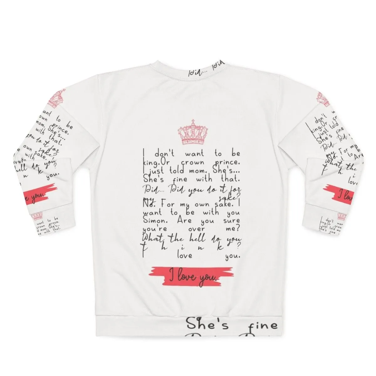 "Young Royals S3 I Love You Sweatshirt - Official Netflix Merch"