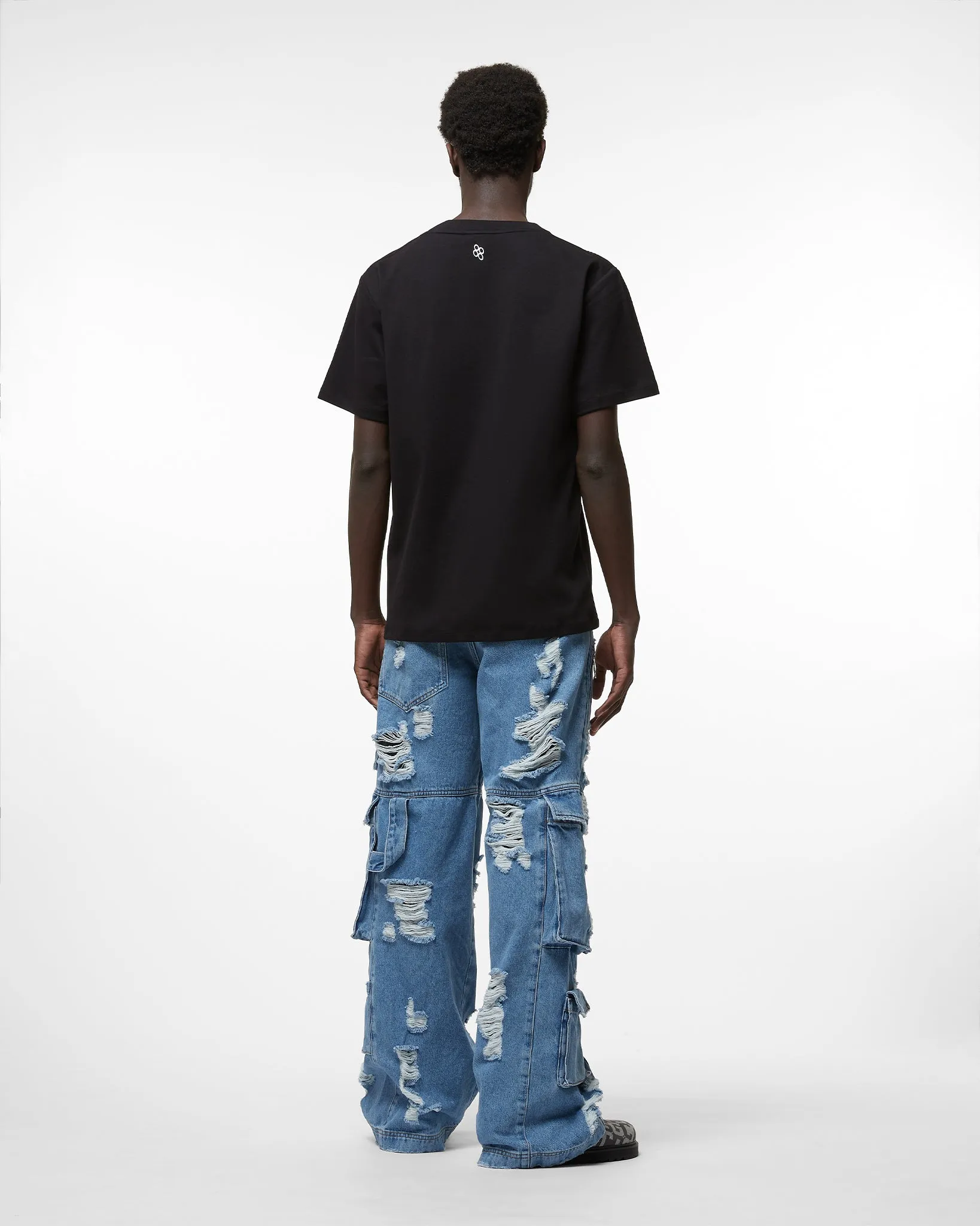 Ripped Ultracargo Denim Trousers