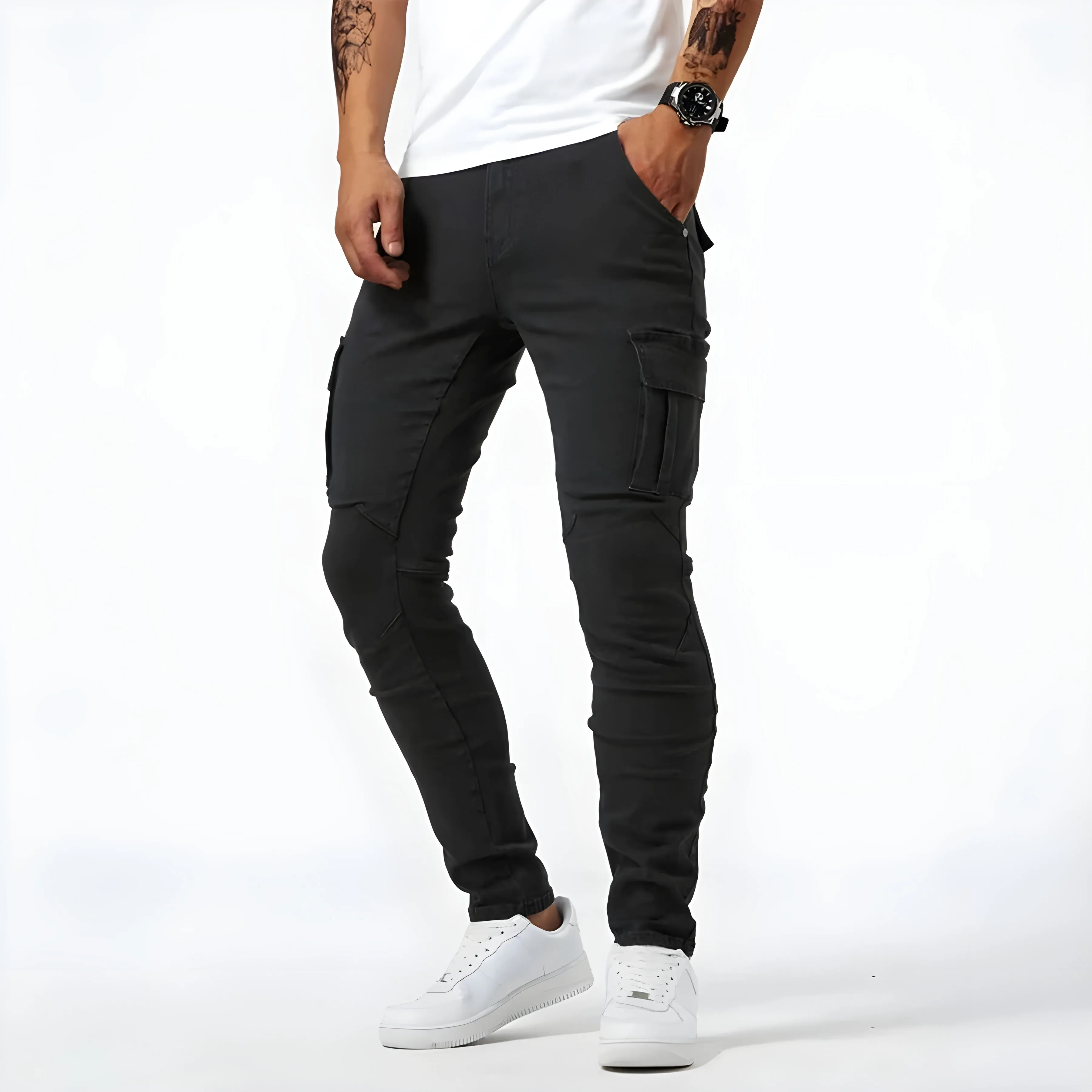 Samuel™ | Stretch Denim Cargo Pants
