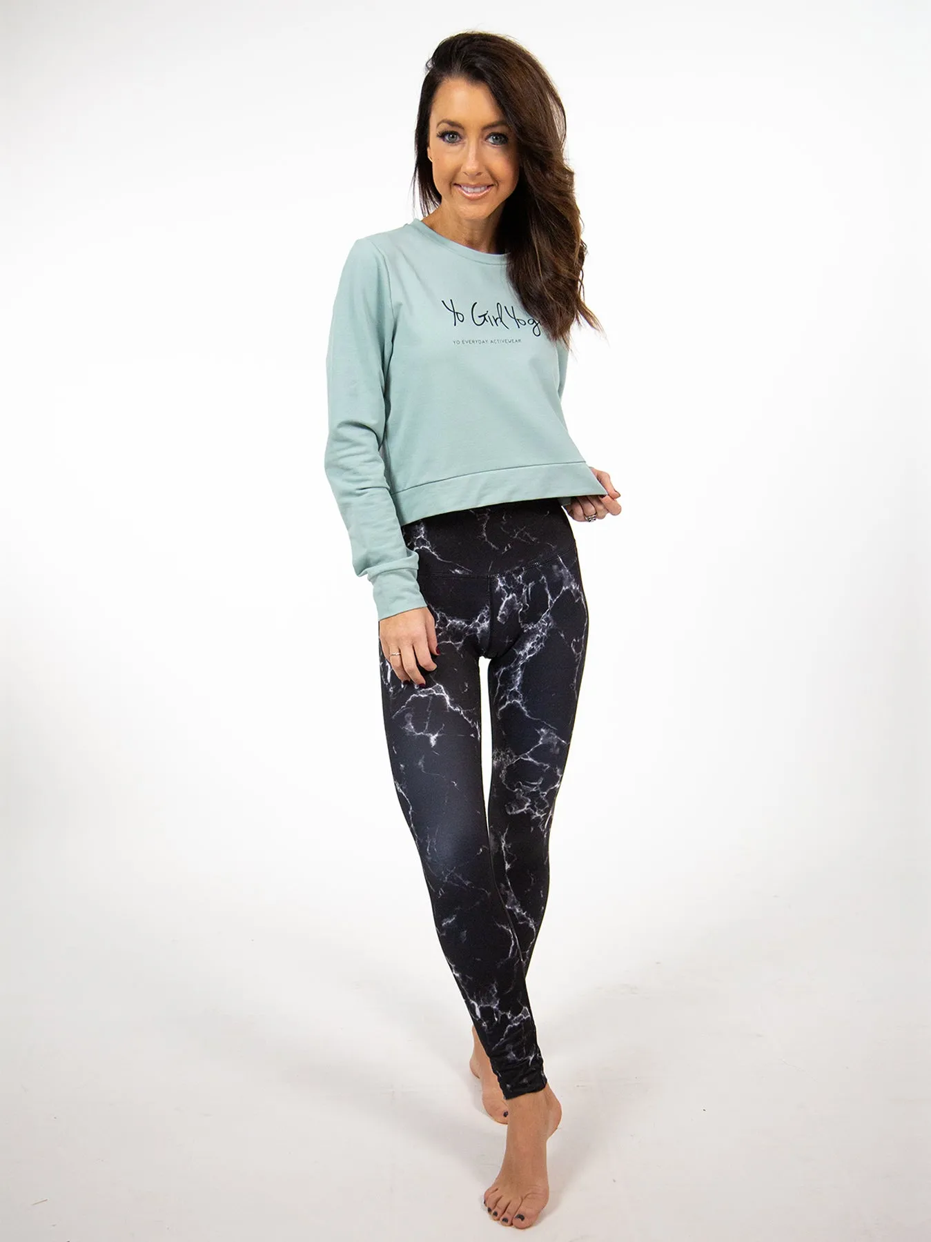 Seafoam Cropped Sweatshirt