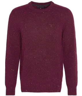 Tainsbury Crew Neck Jumper in Merlot by Barbour