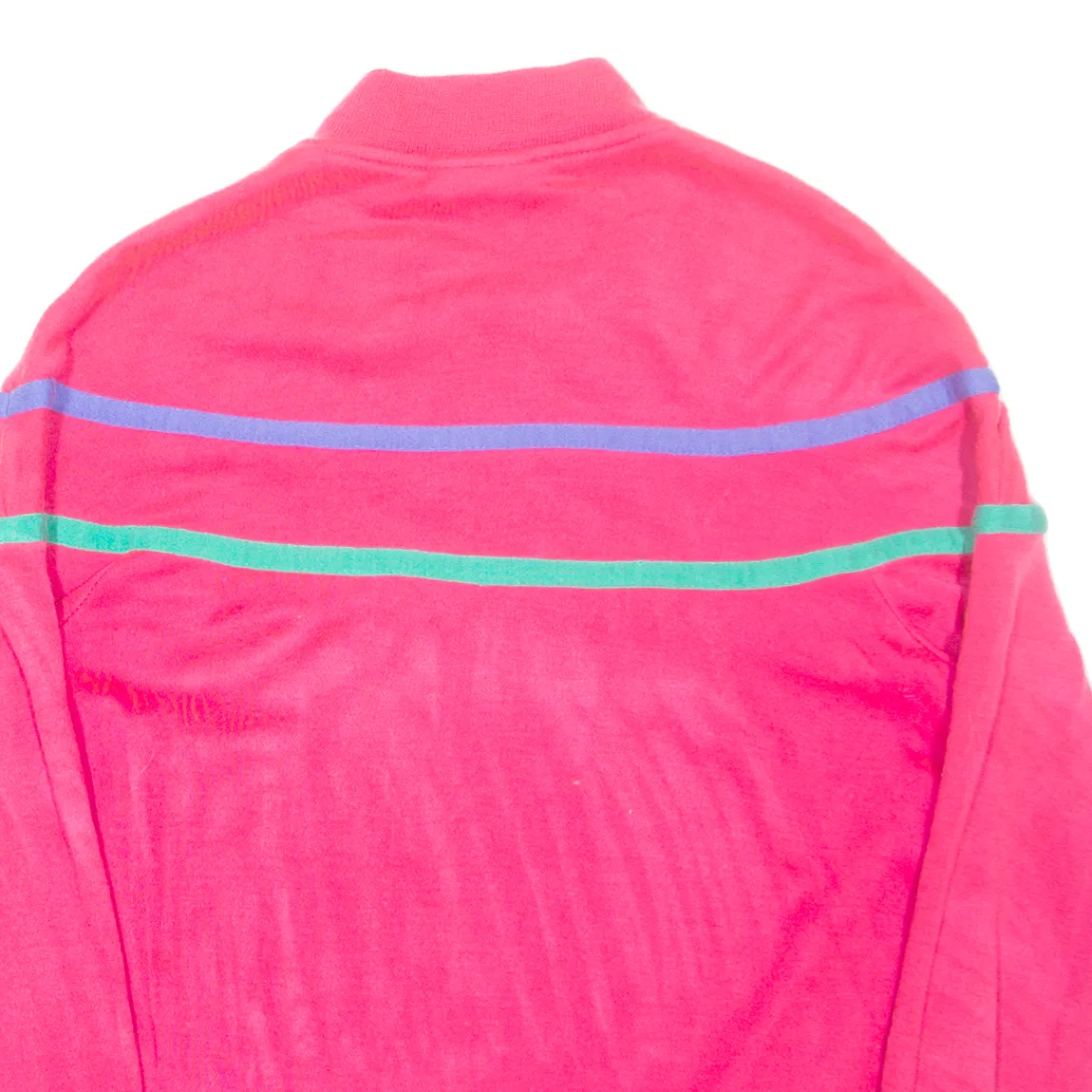 TRACK & COURT Womens Track Jacket Pink 90s L