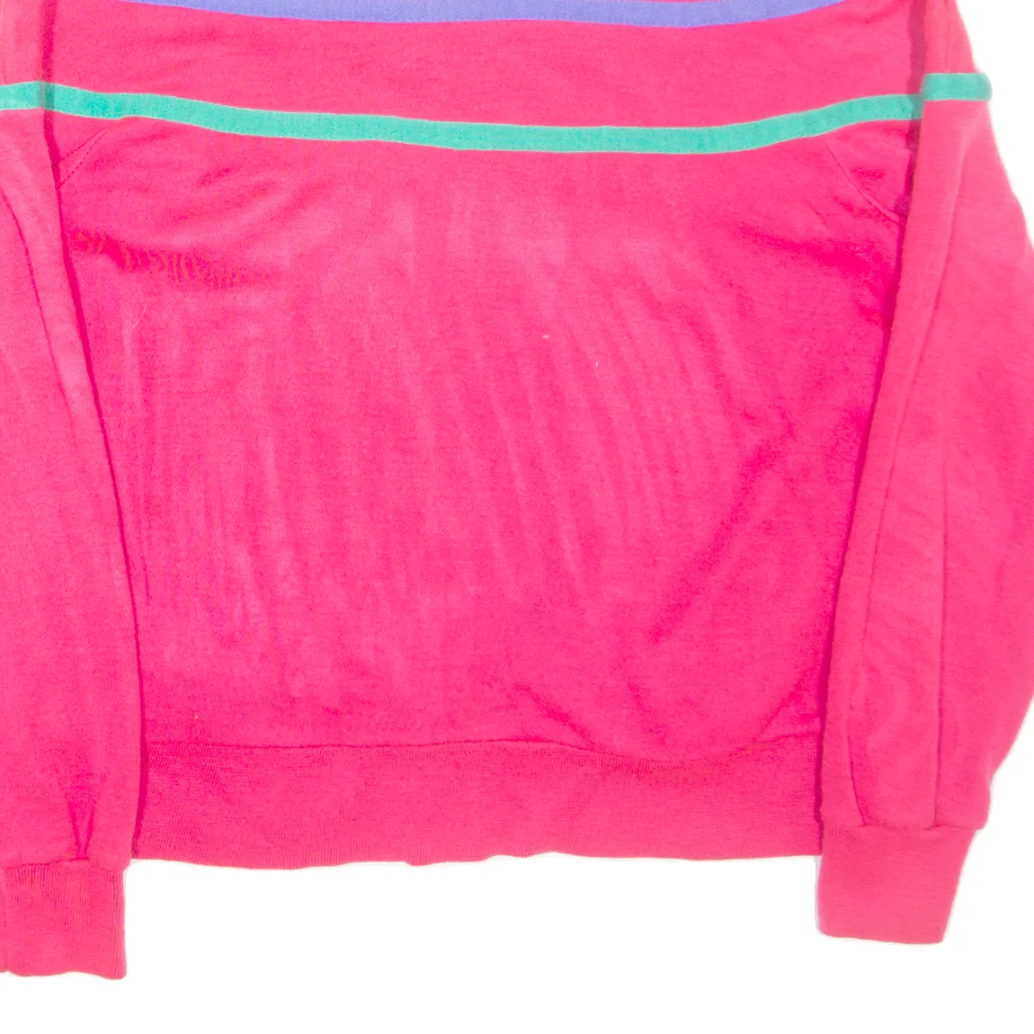 TRACK & COURT Womens Track Jacket Pink 90s L