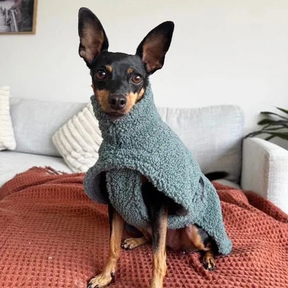 Turtleneck Dog Coat | Matcha