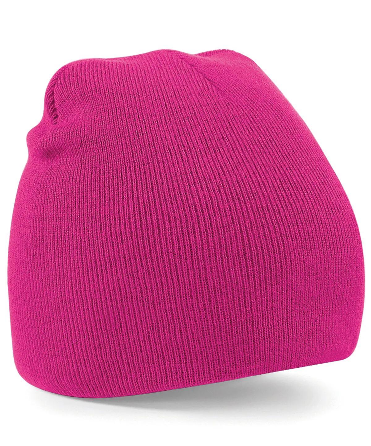 Two-tone pull-on beanie | Fuchsia