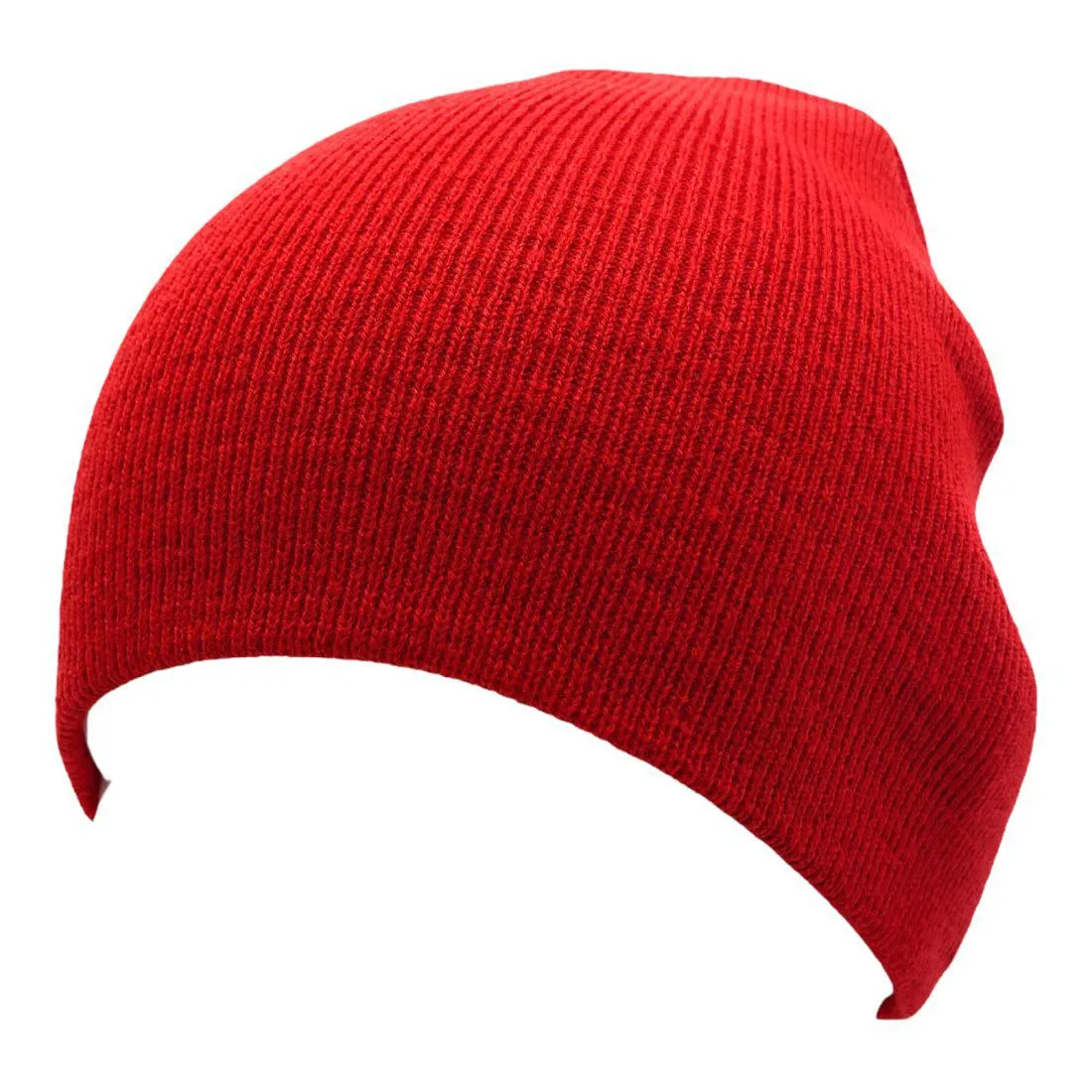 Unbranded Beanies Caps Toboggan Short Uncuffed Soft Knit in Bulk Multi-Color Plain Blank Wholesale Lot