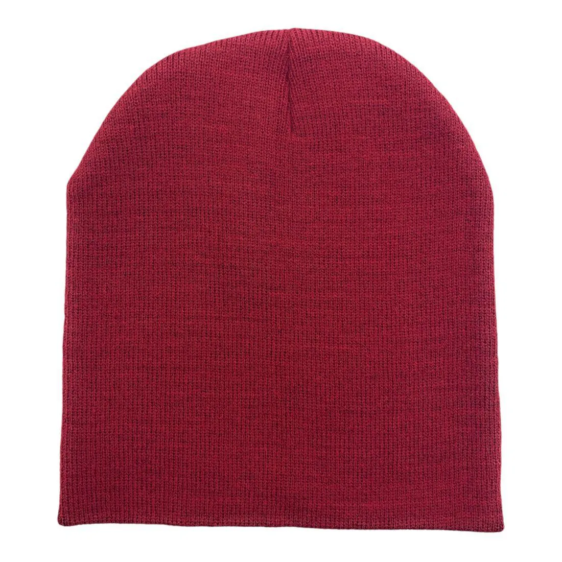 Unbranded Beanies Caps Toboggan Short Uncuffed Soft Knit in Bulk Multi-Color Plain Blank Wholesale Lot