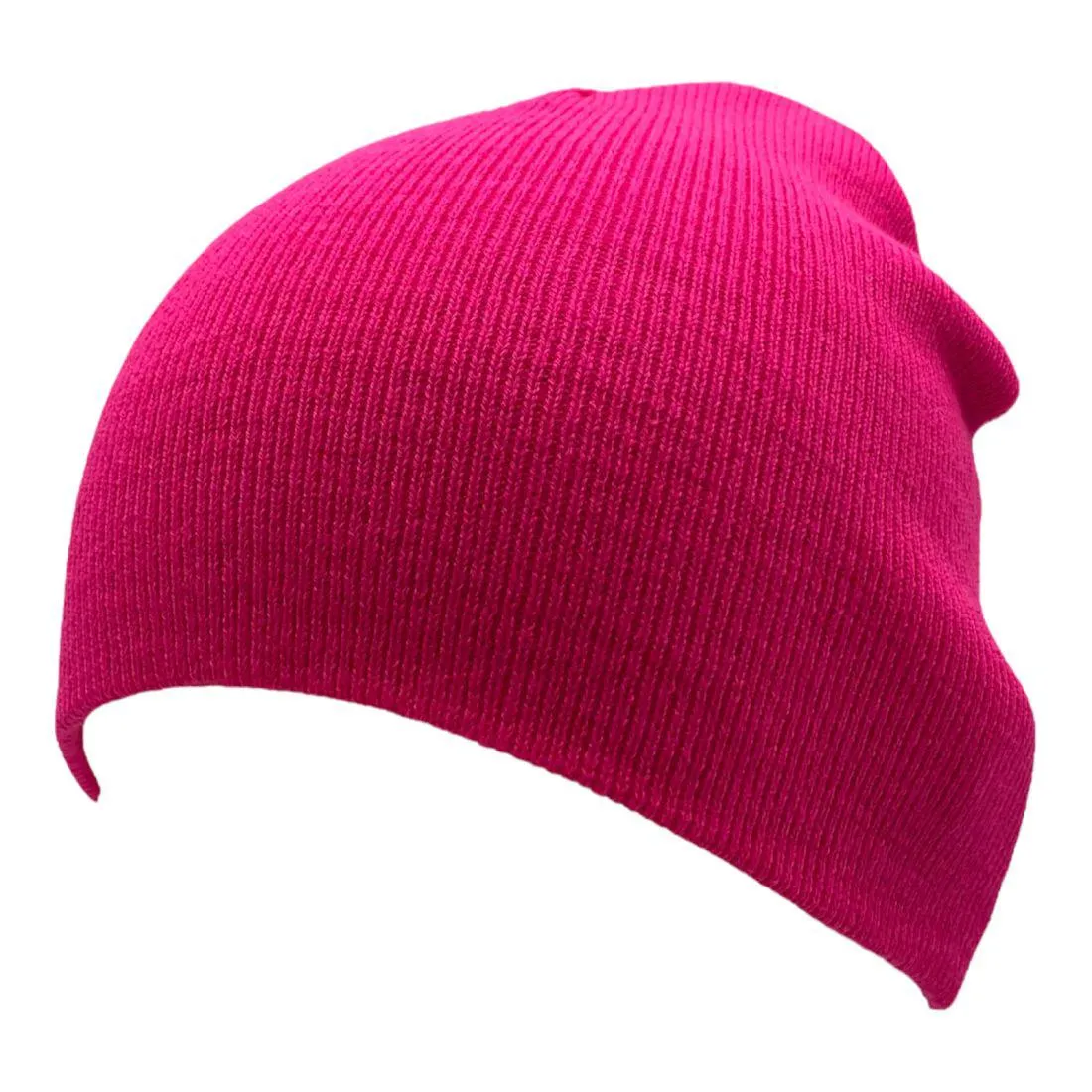 Unbranded Beanies Caps Toboggan Short Uncuffed Soft Knit in Bulk Multi-Color Plain Blank Wholesale Lot