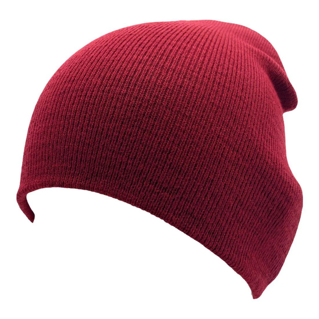 Unbranded Beanies Caps Toboggan Short Uncuffed Soft Knit in Bulk Multi-Color Plain Blank Wholesale Lot