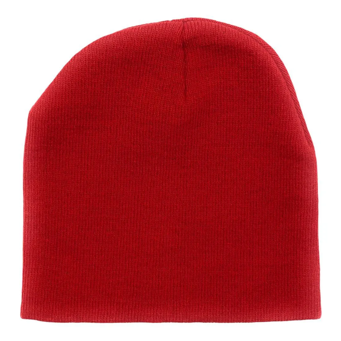 Unbranded Beanies Caps Toboggan Short Uncuffed Soft Knit in Bulk Multi-Color Plain Blank Wholesale Lot