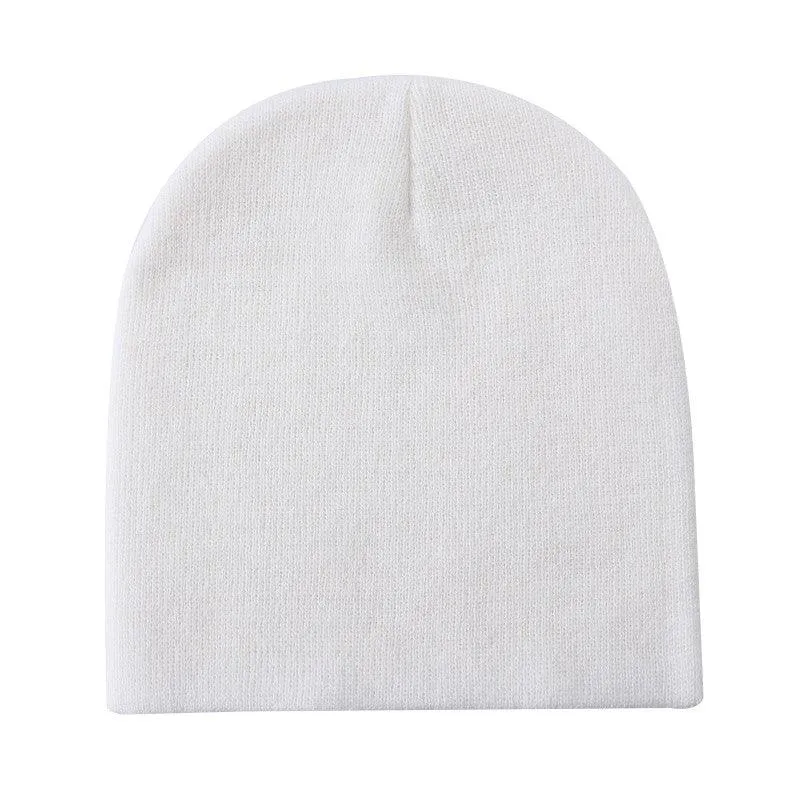 Unbranded Beanies Caps Toboggan Short Uncuffed Soft Knit in Bulk Multi-Color Plain Blank Wholesale Lot