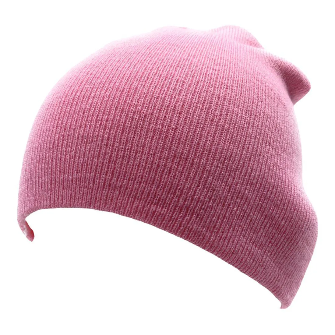 Unbranded Beanies Caps Toboggan Short Uncuffed Soft Knit in Bulk Multi-Color Plain Blank Wholesale Lot