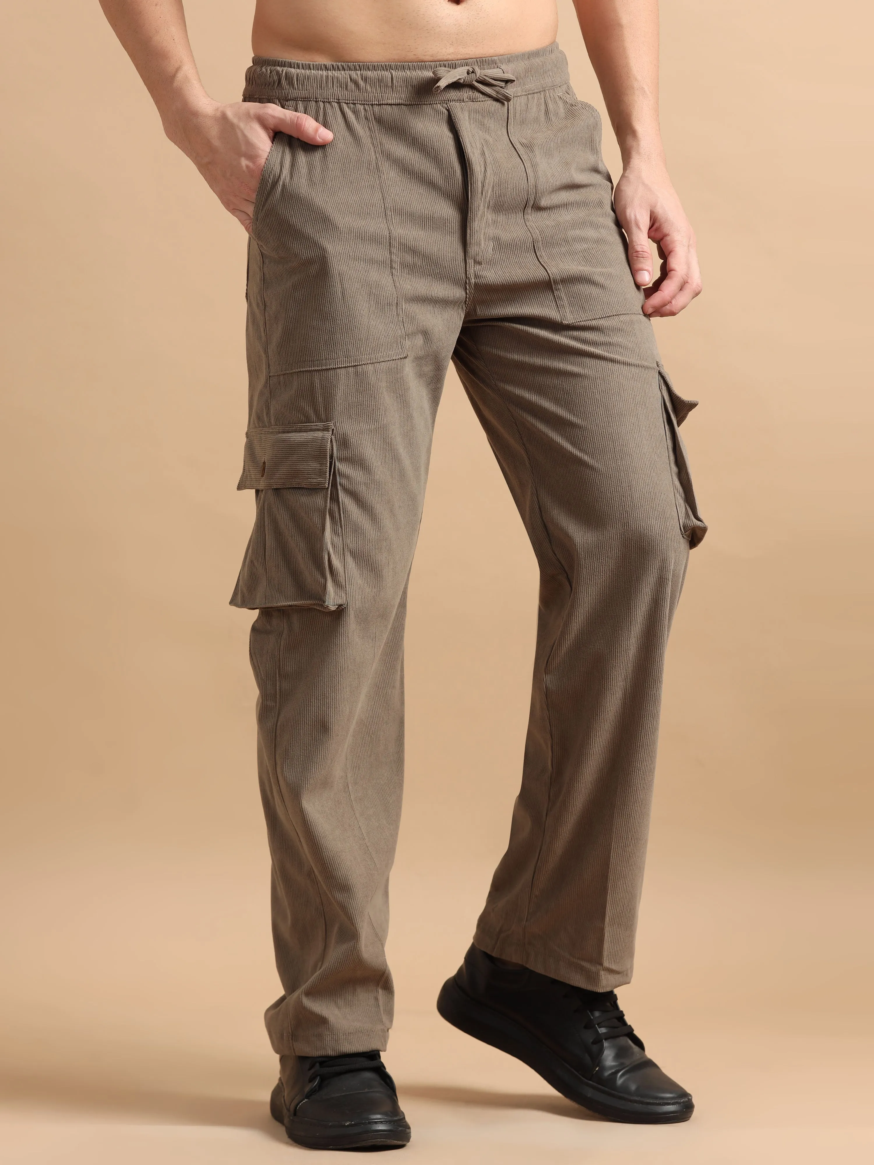 Utility Relaxed Fit Cargo Pant - Tan