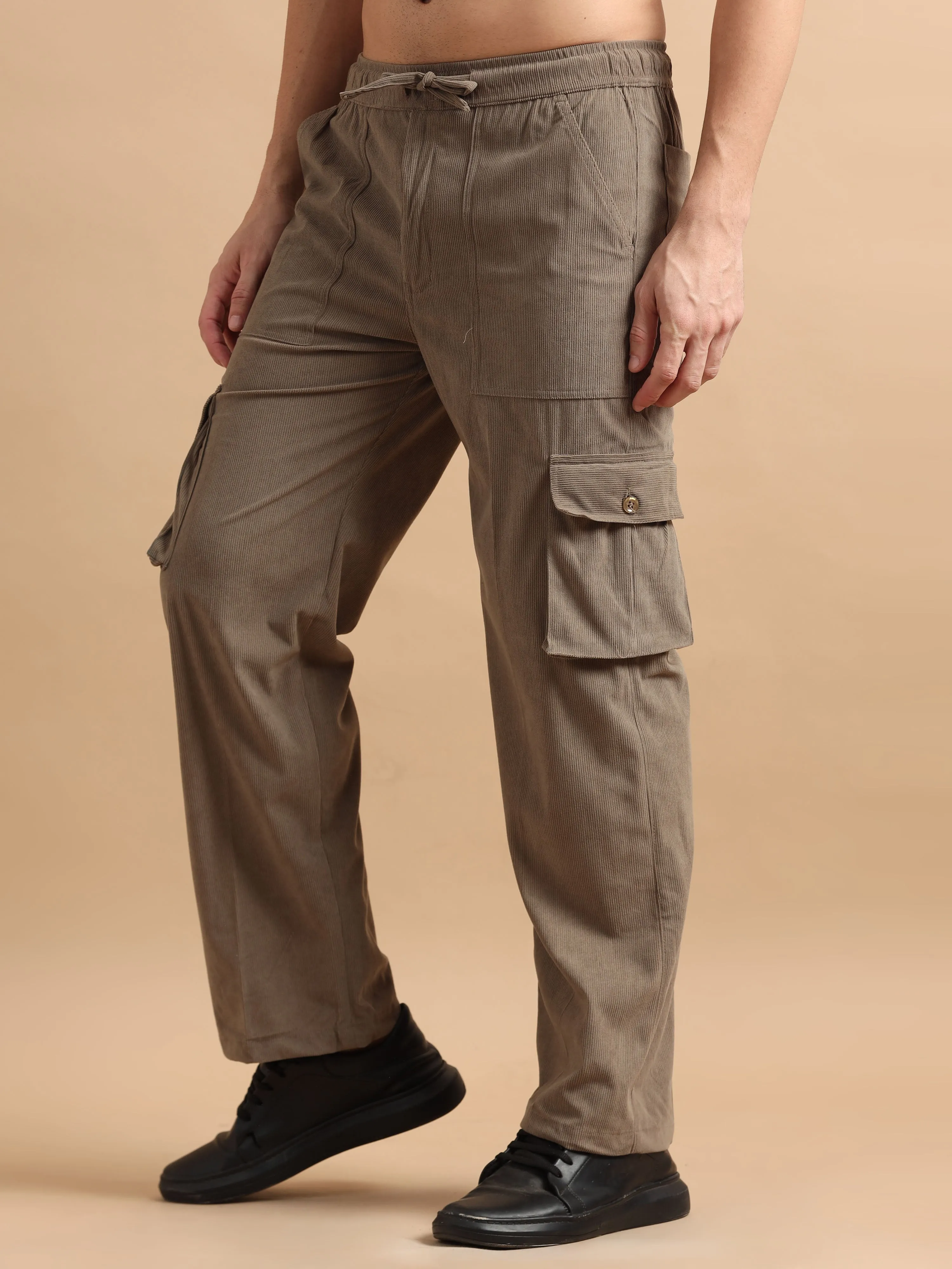 Utility Relaxed Fit Cargo Pant - Tan