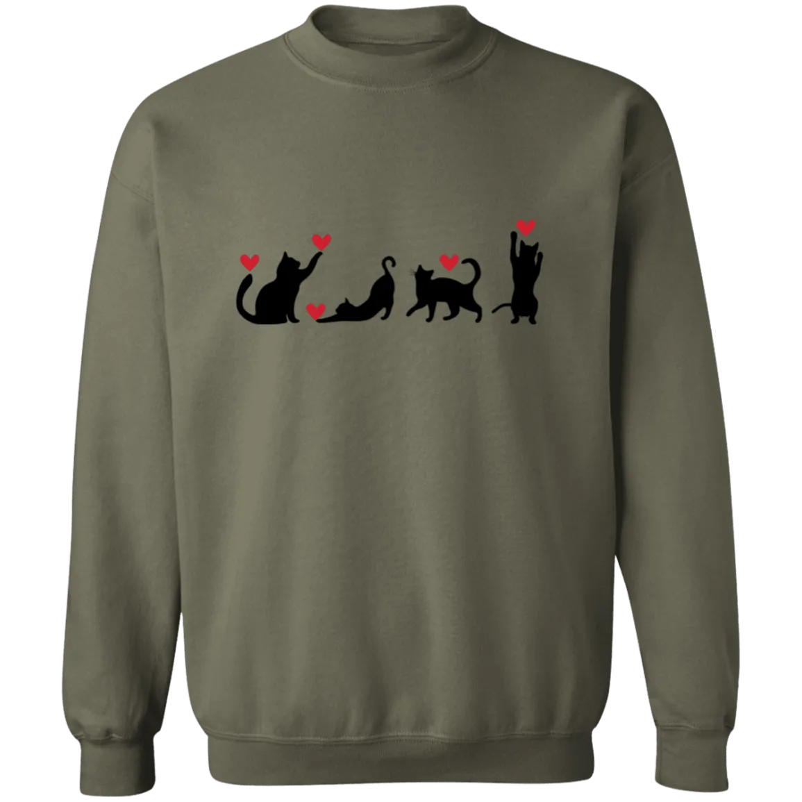 Valentine Cats Sweatshirt