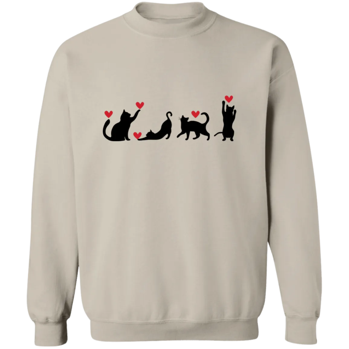 Valentine Cats Sweatshirt