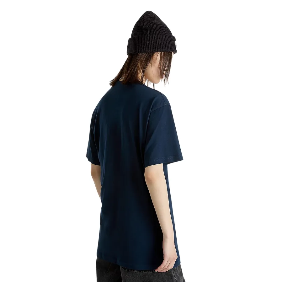 Vans maglietta manica corta da uomo con logo piccolo Left Chest VN0A3CZENAV blu