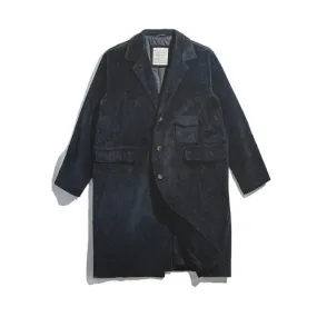 VINTAGE CARGO CORDUROY TWEED TRENCH COAT