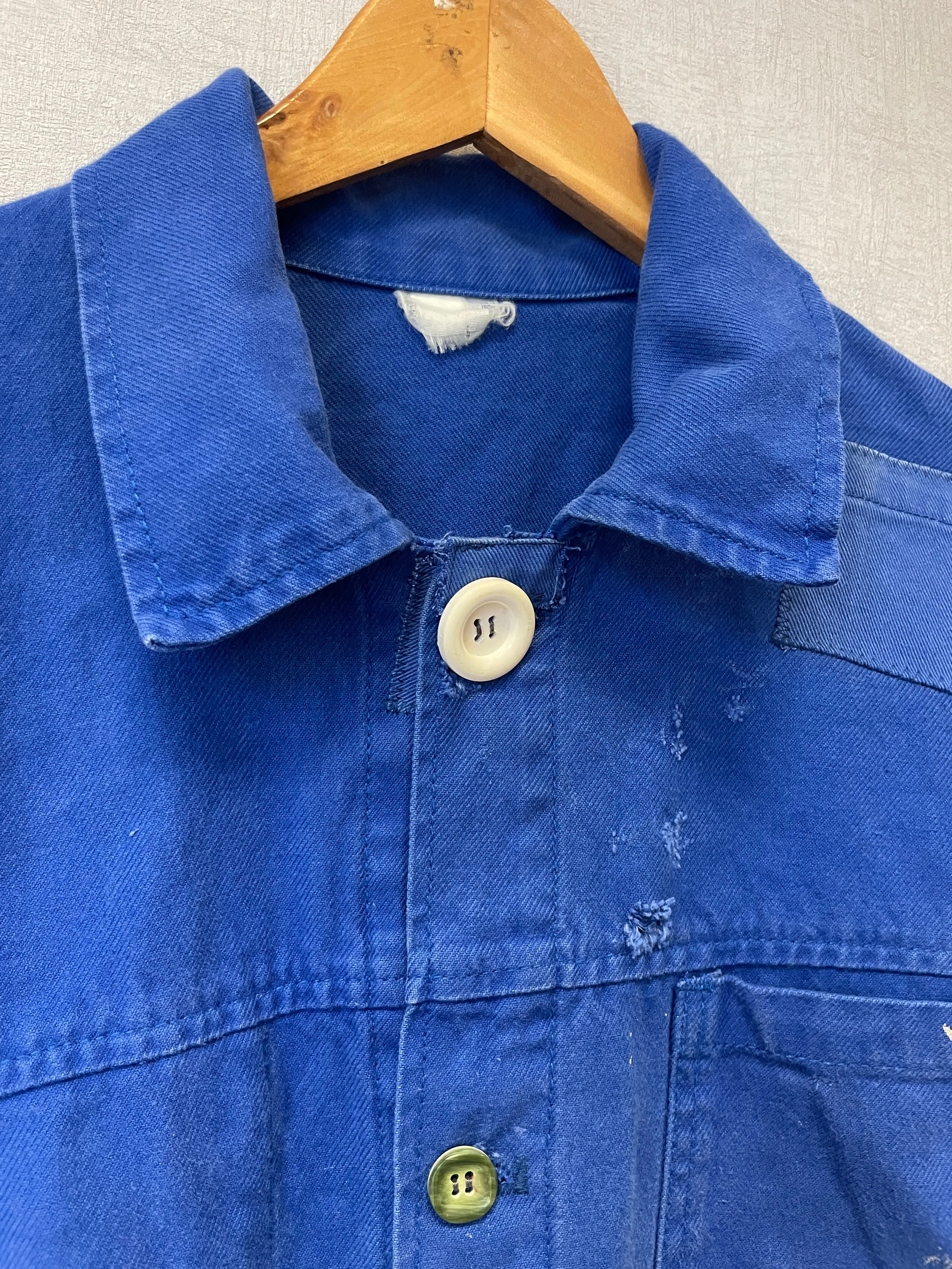 Vintage Cobalt Patched Jacket