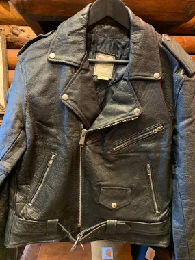 Vintage Heavyweight Biker Jacket, 40 Small