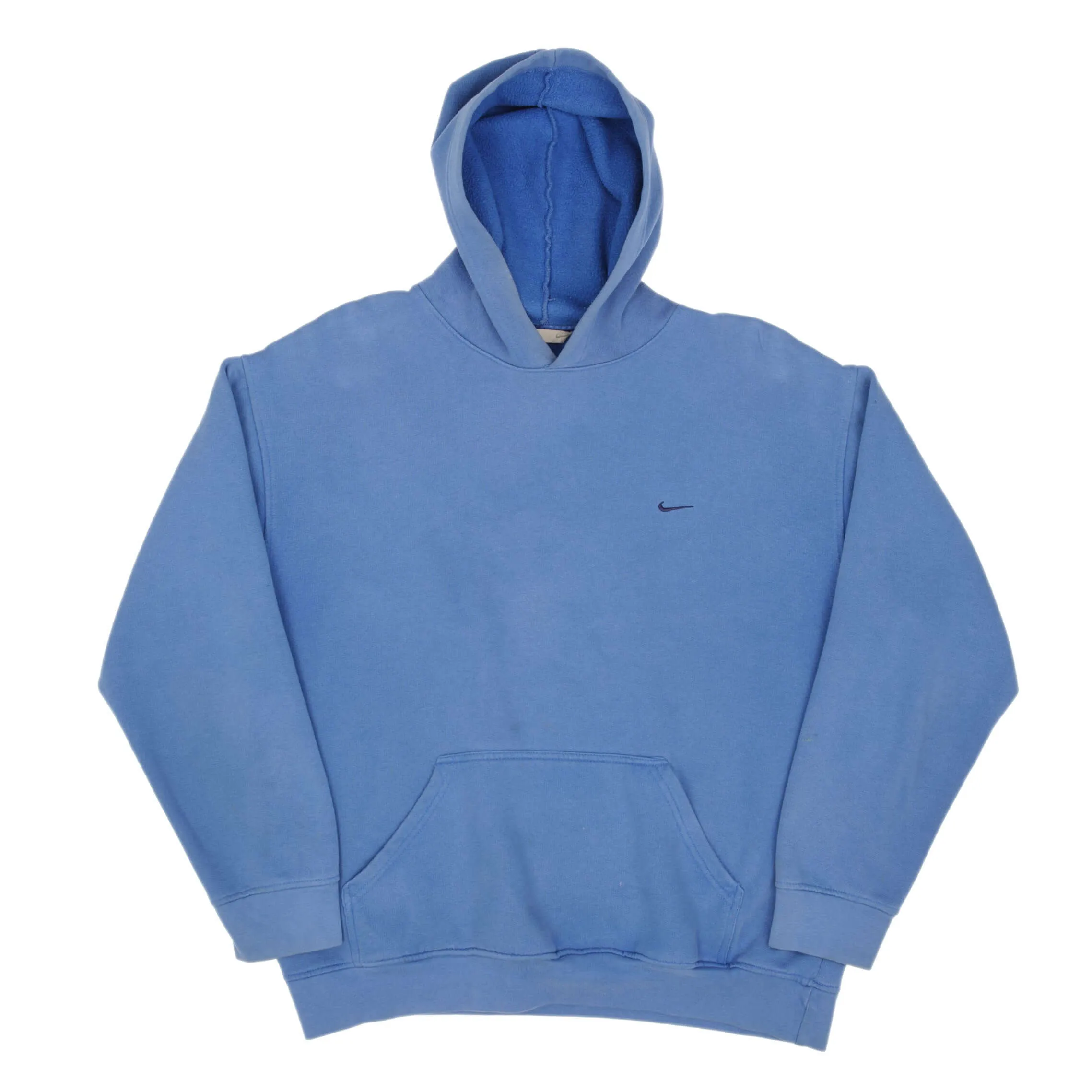 VINTAGE NIKE CLASSIC SWOOSH BLUE HOODIE SWEATSHIRT 2000S SIZE MEDIUM