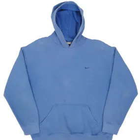 VINTAGE NIKE CLASSIC SWOOSH BLUE HOODIE SWEATSHIRT 2000S SIZE MEDIUM