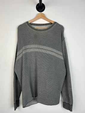 Vintage Y2K Faded Grey Thermal Long Sleeve