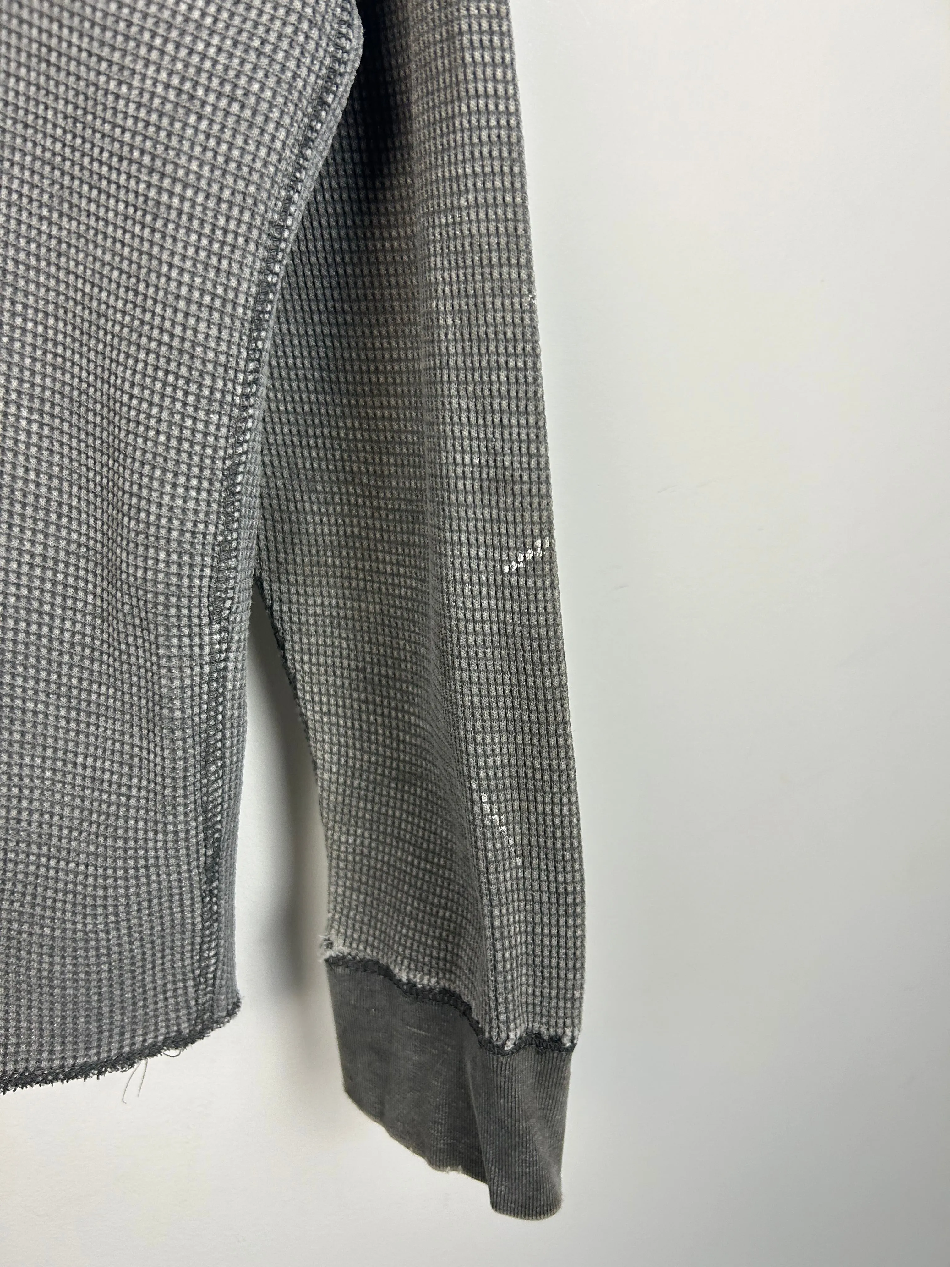 Vintage Y2K Faded Grey Thermal Long Sleeve