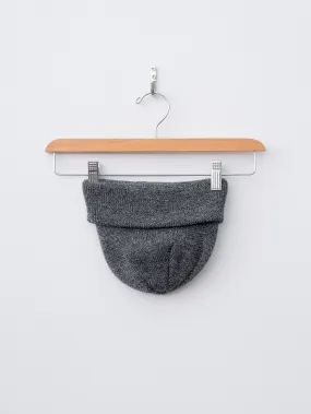 Washable Wool Knit Big Watch Cap - Heather Gray, Heather Brown