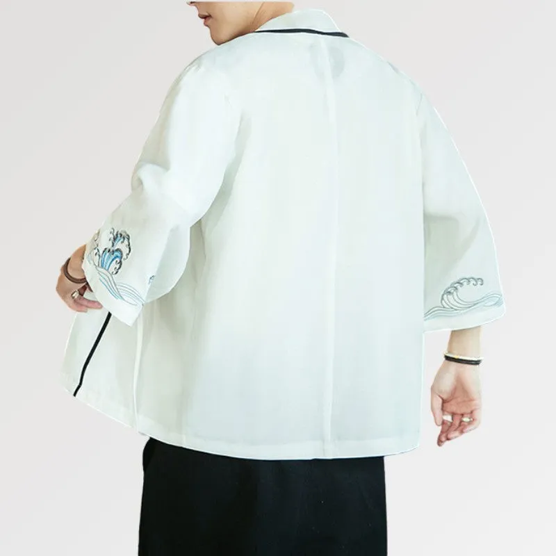 White Kimono Cardigan 'Kanagawa'