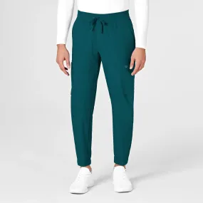 Wink Men's W123 Cargo Jogger Scrub Pant - Caribbean Blue