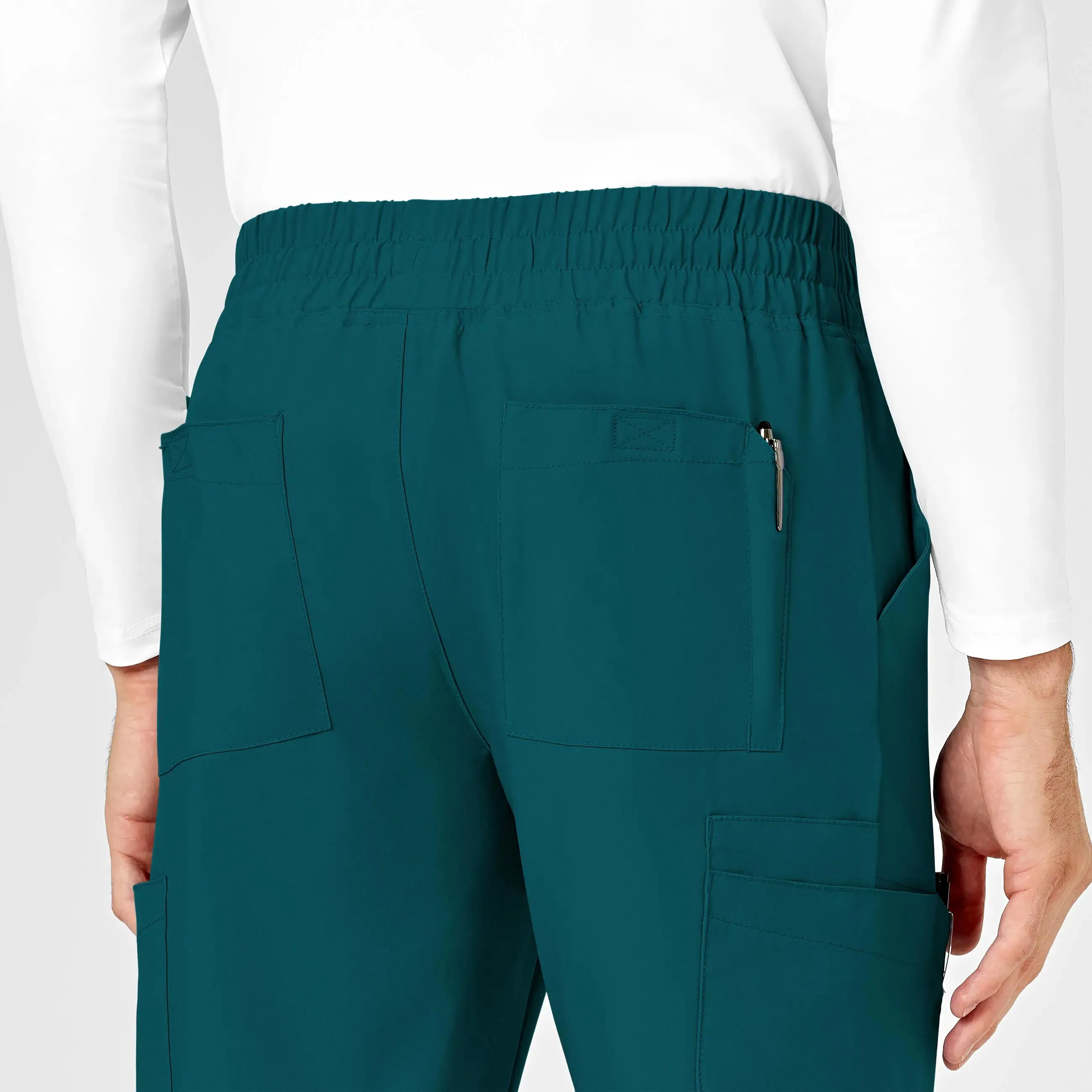 Wink Men's W123 Cargo Jogger Scrub Pant - Caribbean Blue