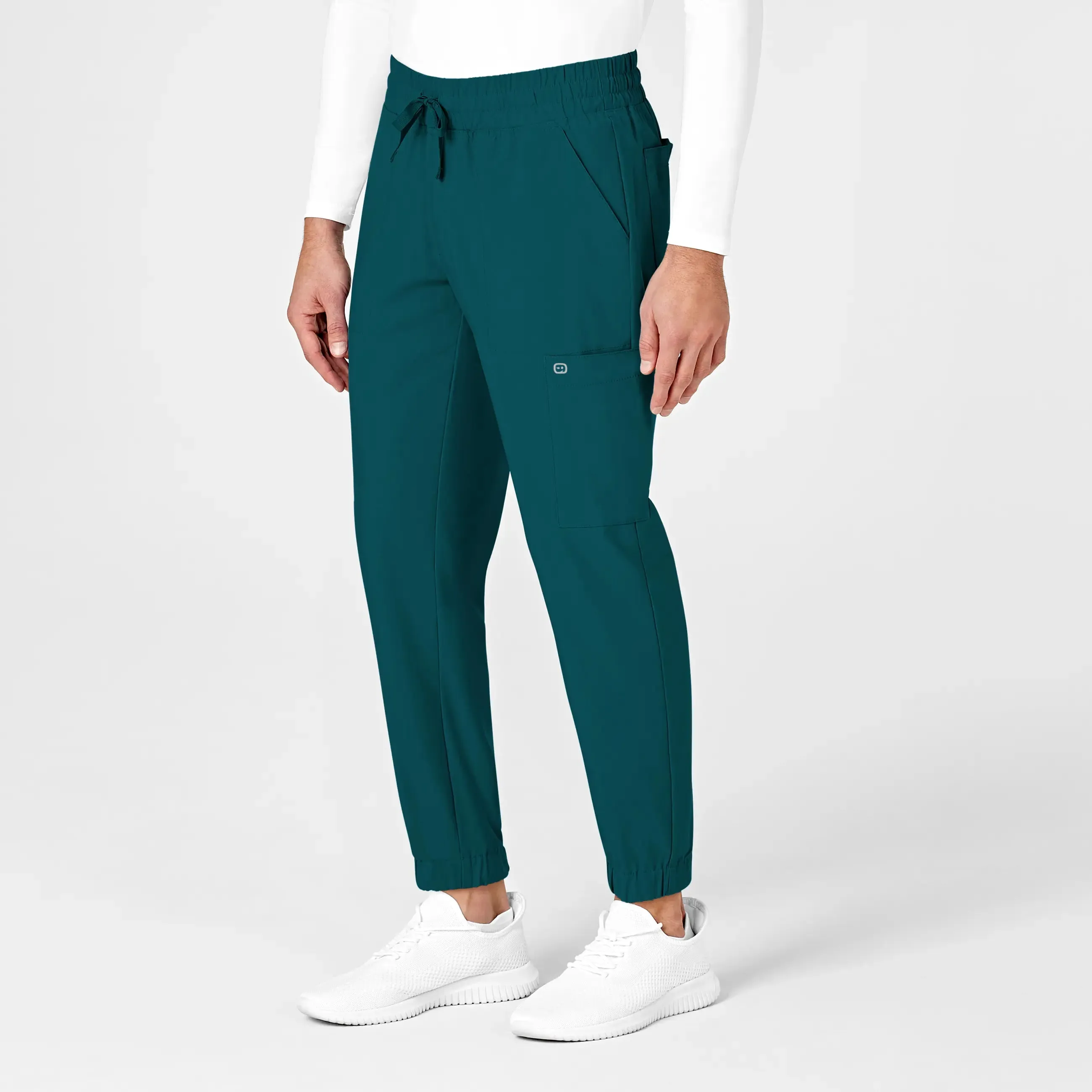 Wink Men's W123 Cargo Jogger Scrub Pant - Caribbean Blue