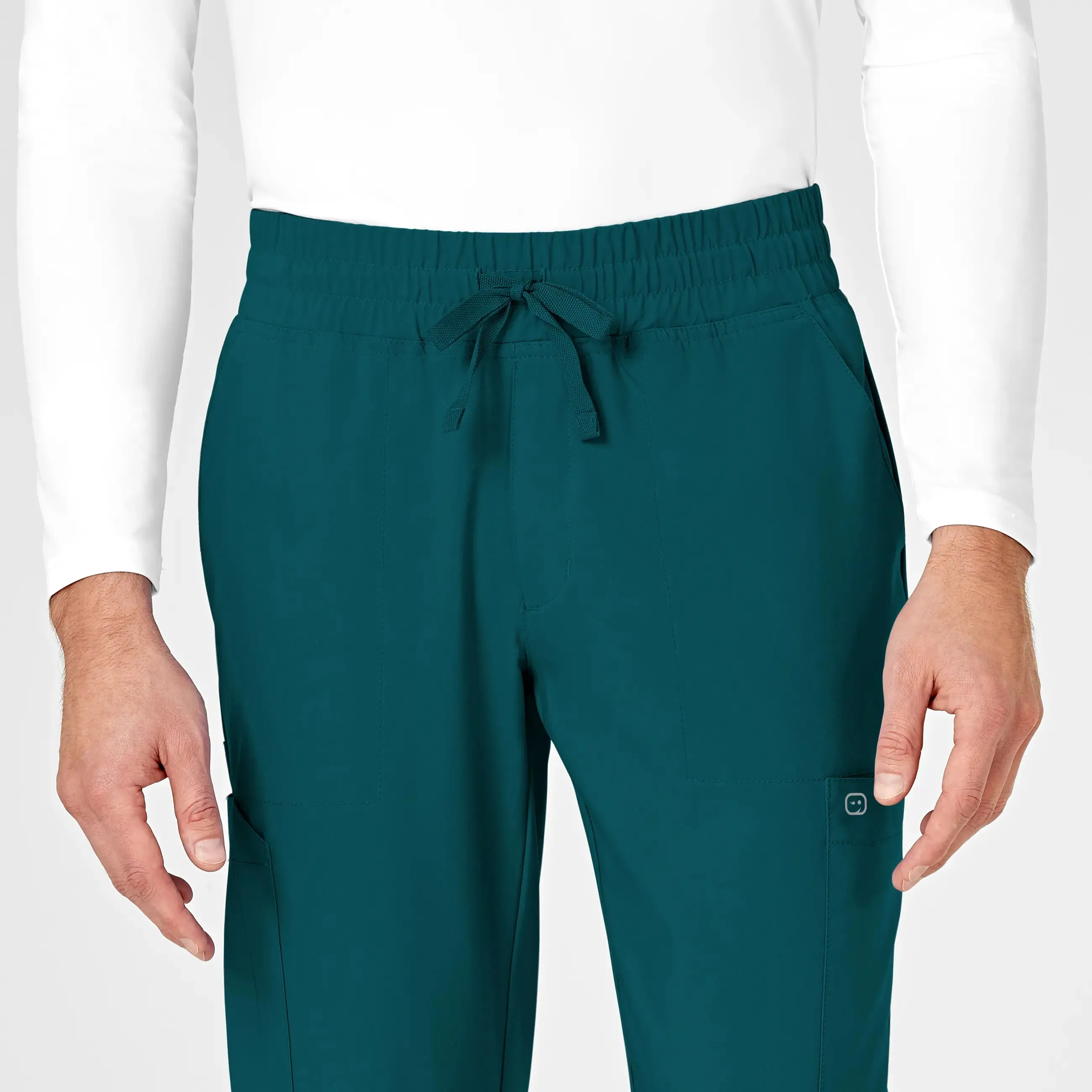 Wink Men's W123 Cargo Jogger Scrub Pant - Caribbean Blue