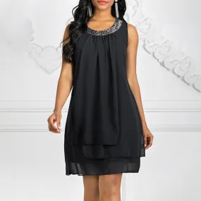 Women Sequins Tank Dress
