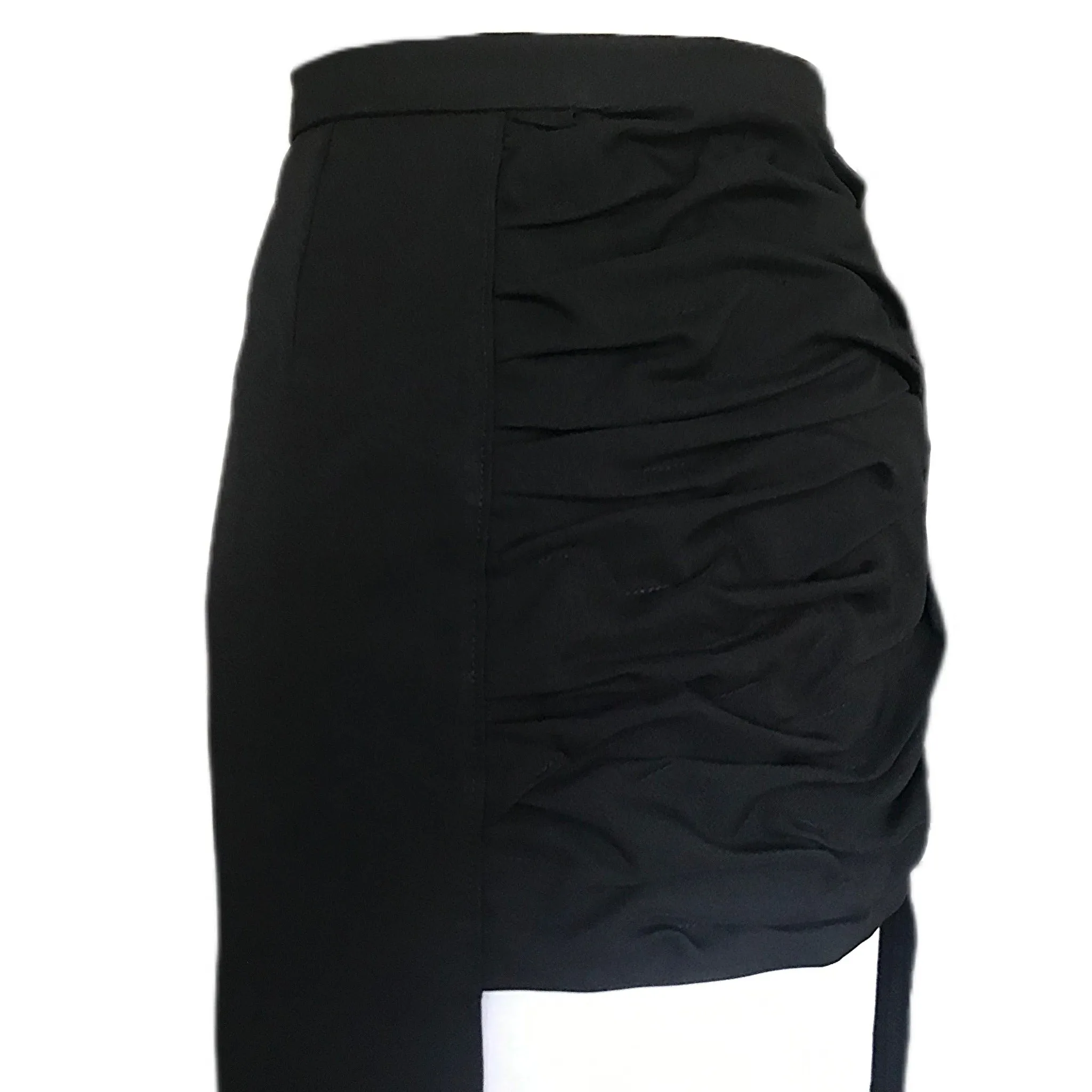Women's Asymmetrical Pinched-Pleat Pencil Skirt - Sz. 8